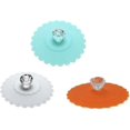 thumbnail image 1 of KAIYANG 3 piezas de tapa de taza de vidrio acrílico con forma de diamante de silicona a prueba de polvo, tapa de succión para taza de café, 1 of 5