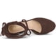 thumbnail image 4 of Zapatos de Tacón Grueso Allegra K con Tiras y Plataforma con Cordones para Mujer Café 42, 4 of 6