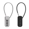 thumbnail image 3 of 4 Digit Combination Padlock Anti-Theft Password Padlock Cabinet Steel Cable Password Lock Outdoor Travel Luggage Security Lock, 3 of 8
