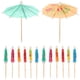 thumbnail image 1 of 100pcs Delicate Party Fruit Picks Cocktail Umbrella Picks Simple Food Decorations, 1 of 4