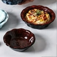 thumbnail image 2 of Qeeadeea Small Round Baking Dish Set Of 2, Colorful Ceramic Casserole Dish, Round Ceramic Pie Plate-red-14cm and 17cm, 2 of 7