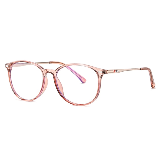Fashion Anti-blue Light Glasses Literary Style Students Plain Glass Spectacles Metal Frame Computer Eye-protection Glasses
