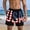 Black Letter, variant on Mens Swim Trunks with Lining Quick Dry Summer Funny Printing Beach Shorts
