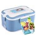 thumbnail image 1 of Garosa 1.5L Portable 12V/24V Car Electric Heating Lunch Box Bento Food Warmer Container for Traveling, 1 of 10
