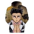 thumbnail image 2 of Demon Slayer 3D Hoodies Men Sweatshirts Women Unisex Pullovers Hot Autumn Boys Girls New Kimetsu no Yaiba Comic Tracksuits, 2 of 3