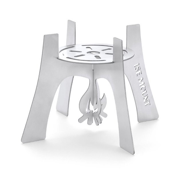 Soporte de estufa de alcohol de acero inoxidable Marco de horno cruzado para mochilero de picnic Ndcxsfigh Para Estrenar