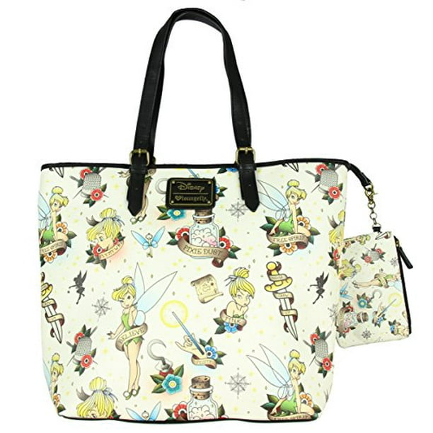 Loungefly Loungefly Disney Tinkerbell Tote Bag CreamMulti Walmart