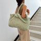thumbnail image 5 of Bolso de hombro acolchado para mujer bolso tipo cartera sólido de gran capacidad bolsos suaves para mujer, 5 of 9