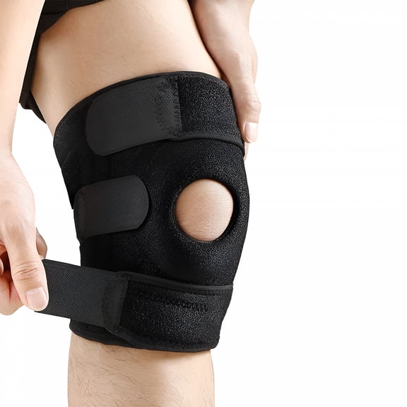 XIRQI Adjustable Compression Knee Brace, Tendon Support Brace for Men Women - Arthritis Pain, Injury Recovery, Running, Workout