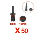 thumbnail image 3 of 50x Car Rivets, 5mm Plastic Retainer Clips Car Fasteners Push Pin Rivets Bumper for BMW Parts, 3 of 8