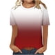 thumbnail image 3 of Camisas de Manga Corta para las Mujeres Imprimir Cuello Redondo Blusa, Camiseta de Moda para Verano Y Primavera Casual, 3 of 5