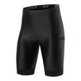 thumbnail image 2 of Men Cycling Shorts Padded Bike Shorts with 3 Pockets Breathable Riding Biking Shorts Tights Black S, 2 of 7