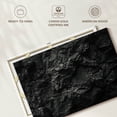 thumbnail image 6 of Elephant Stock Black Stone Wall Art - Horizontal Canvas Wall Art - Hallway Wall Decor - Nature Canvas - Black And Gray Decor - 24" x 16", 6 of 8