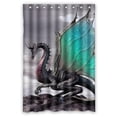 thumbnail image 1 of Cortina de ducha ABPHQTO Dragon 120x180 cm impermeable con anillos, 1 of 1