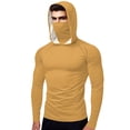 thumbnail image 2 of Unisex Long Sleeve Sun Protection Hooded Top with Face Mask - UPF Ice Silk Fabric for Outdoor Activities, 2 of 9