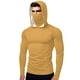 thumbnail image 2 of mfyjkho Tops Para Hacer Ejercicio, Camiseta Unisex De Verano Informal De Color Liso, De Manga Larga, Con Capucha, De Seda Helada, Con Protección Solar Y Mascarilla. Tops Para Salir Para Mujer L, 2 of 8