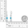 thumbnail image 6 of Gem Stone King 925 Sterling Silver White Moissanite 3 Stone Dangle Earrings for Women (5.26 Cttw, Gemstone Birthstone, Oval 8X6MM, 7X5MM and 6X4MM), 6 of 6
