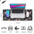 thumbnail image 5 of Long Mouse Pads for Desk,Pioneer Flower Floral Print Pattern Desk Mats on Top Of Desks, Desk Mouse Pad Extra Large with 3mm Non-Slip Base and Stitched Edge for Gaming,Office,Work,Home 31.5"x11.8", 5 of 6
