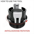 thumbnail image 3 of Universal 64mm Oil Filter Cap Wrench Socket Remover Tool Set Compatible for Toyota Lexus, 3 of 4