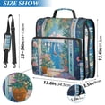 thumbnail image 2 of FORMRS Zipper Binder with Shoulder Strap 2-inch Ring 500 Sheet Capacity File Bag, Blue Sea, 2 of 5