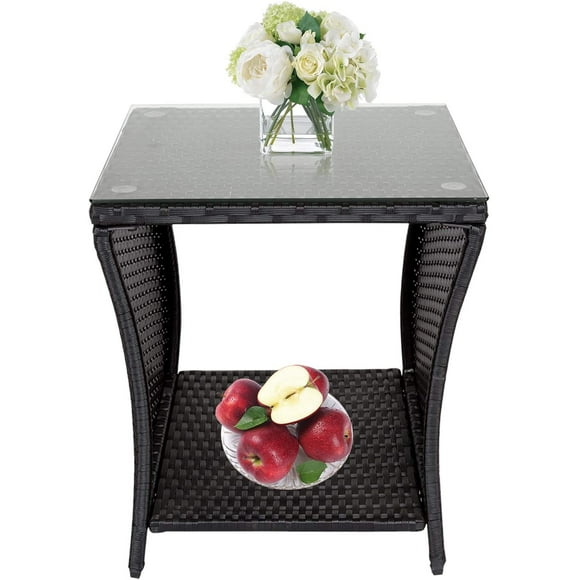 Wicker Side Table