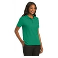 thumbnail image 4 of Port Authority Women's Short Sleeve Silk Touch Classic Polo Shirt Kelly Green Medium, 4 of 4