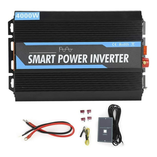 Inversor de corriente de onda sinusoidal pura de 4000 W, 12 V CC, 220 V CA, potencia máxim MABOTO Cargador