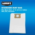 HART 6 to 16 Gallon Standard Dust Collection Bag, 3Pack, VDBM 3701