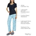 thumbnail image 3 of MeMoi Women's Hanukcat Two-Piece PJ Set in a Bag - Womens - Female, XL, Blue Frost, 3 of 10