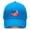 Bright-blue, variant on United States 250th Anniversary Hat with Retro Patriotic Printed Artwork and Curved Brim Baseball Cap Design