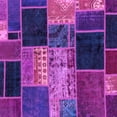thumbnail image 1 of Ahgly Company Indoor Square Patchwork Purple Transitional Area Rugs, 4' Square, 1 of 4