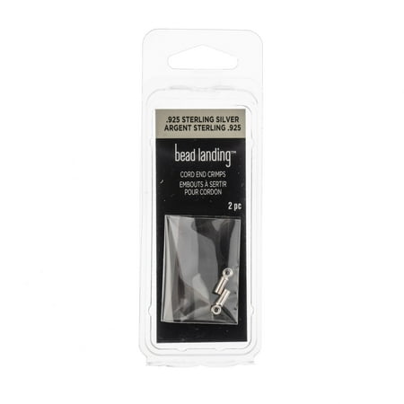 UPC: 0195158770469 | 1.5mm Sterling Silver Endcap Tubes  2ct. by Bead Landing™