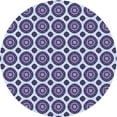 thumbnail image 1 of Ahgly Company Machine Washable Indoor Round Transitional Dark Slate Blue Purple Area Rugs, 6' Round, 1 of 7
