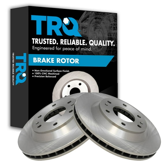 TRQ Front Brake Rotors Set Vented Fits Select 2004-2005 Buick Rainier 2002-2005 Chevrolet Trailblazer GMC Envoy Isuzu Ascender 2002-2004 Oldsmobile Bravada