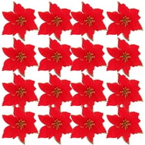 MLINS Pcs Christmas Fake Flowers Artificial Decoration Ornaments Red