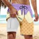thumbnail image 1 of WILLBEST Shorts de Tabla para Hombre para Fiestas En La Piscina y Playa. Diseño Elegante En Capas con Estampado de Hielo Derretido para Verano. Material Cómodo y Elástico., 1 of 3