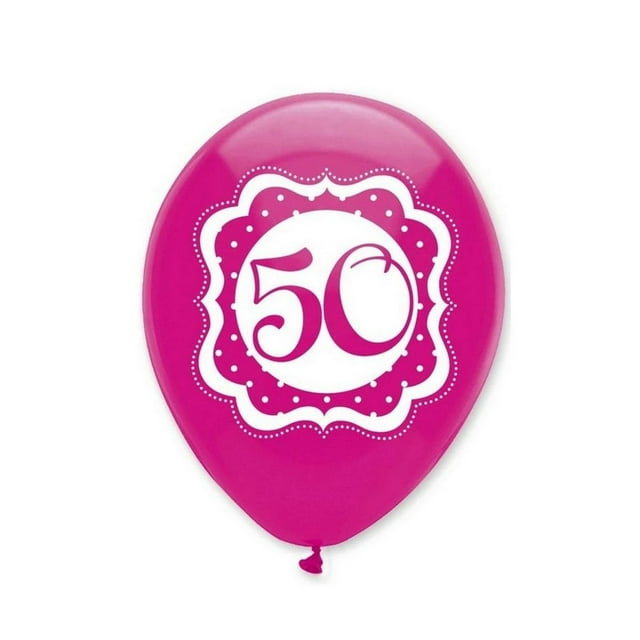 Creative Party Ballons en Latex pour 50e Anniversaire (Lot de 6)