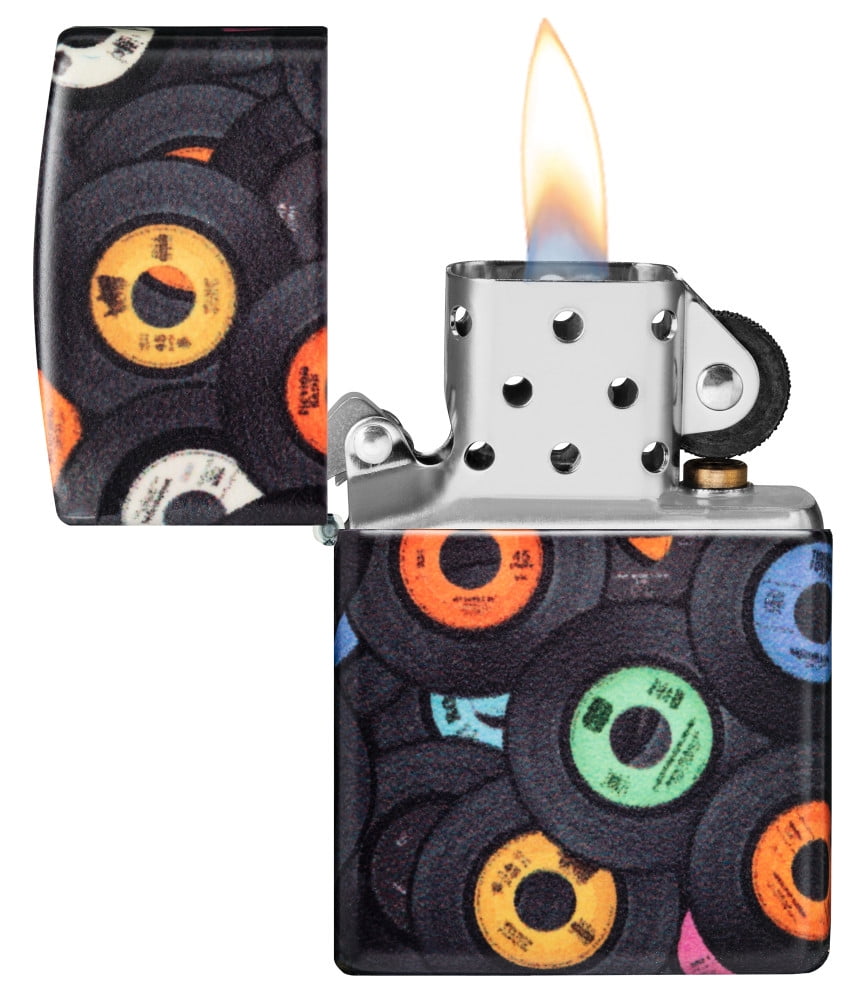 Zippo Records Design 540 Matte Pocket Lighter