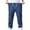 Blue, variant on Mens Big and Tall Denim Pants Drawstring Elastic Waisted Jean Skinny Comfy Y2K Streetwear Pant with Multi Pockets Light Blue XL