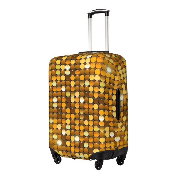 Fotbe Bright Shiny Golden Funda Protectora para Equipaje, Antirrayones y Resistente a la Suciedad, Compatible con Maletas de 18 a 32 Pulgadas-Medium