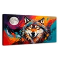 thumbnail image 1 of Cuadro Decorativo Canvas Lobo Luna Llena 140x70, 1 of 4