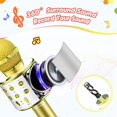 thumbnail image 2 of Juguetes divertidos para niñas de 3 a 12 años, micrófono para niños, micrófono de Karaoke, cumpleaños para niños de 5 a 12 años, micrófono de juguete para niños Adepaton WRMH-421-3, 2 of 6
