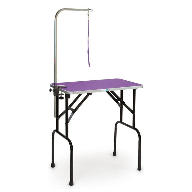 Master Equipment Foldable Nonslip Pet Grooming Table with Adjustable Leash Arm