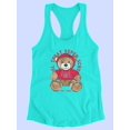 thumbnail image 3 of Cool Today Super School Bear Racerback Tank Women -Image by Shutterstock, Female Small, 3 of 4
