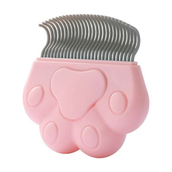 ACDANC Cat Brush,Abs Dog Shedding Tool,Dog Brush for Poodles,Pink,4X4"