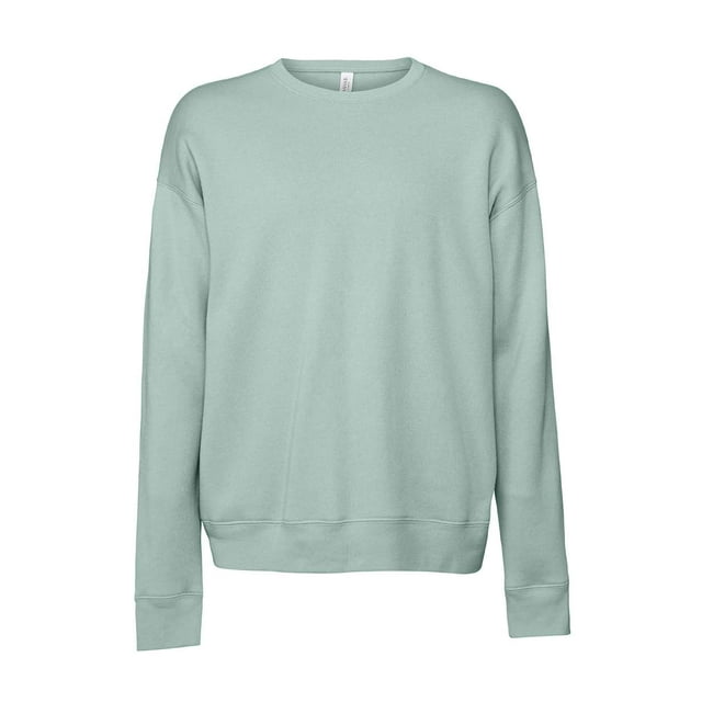Bella Canvas Men`s Drop Shoulder Fleece, L, Dusty Blue