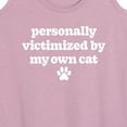 thumbnail image 3 of Instant Message - Victimized By My Cat - Women's Racerback Tank Top, 3 of 6