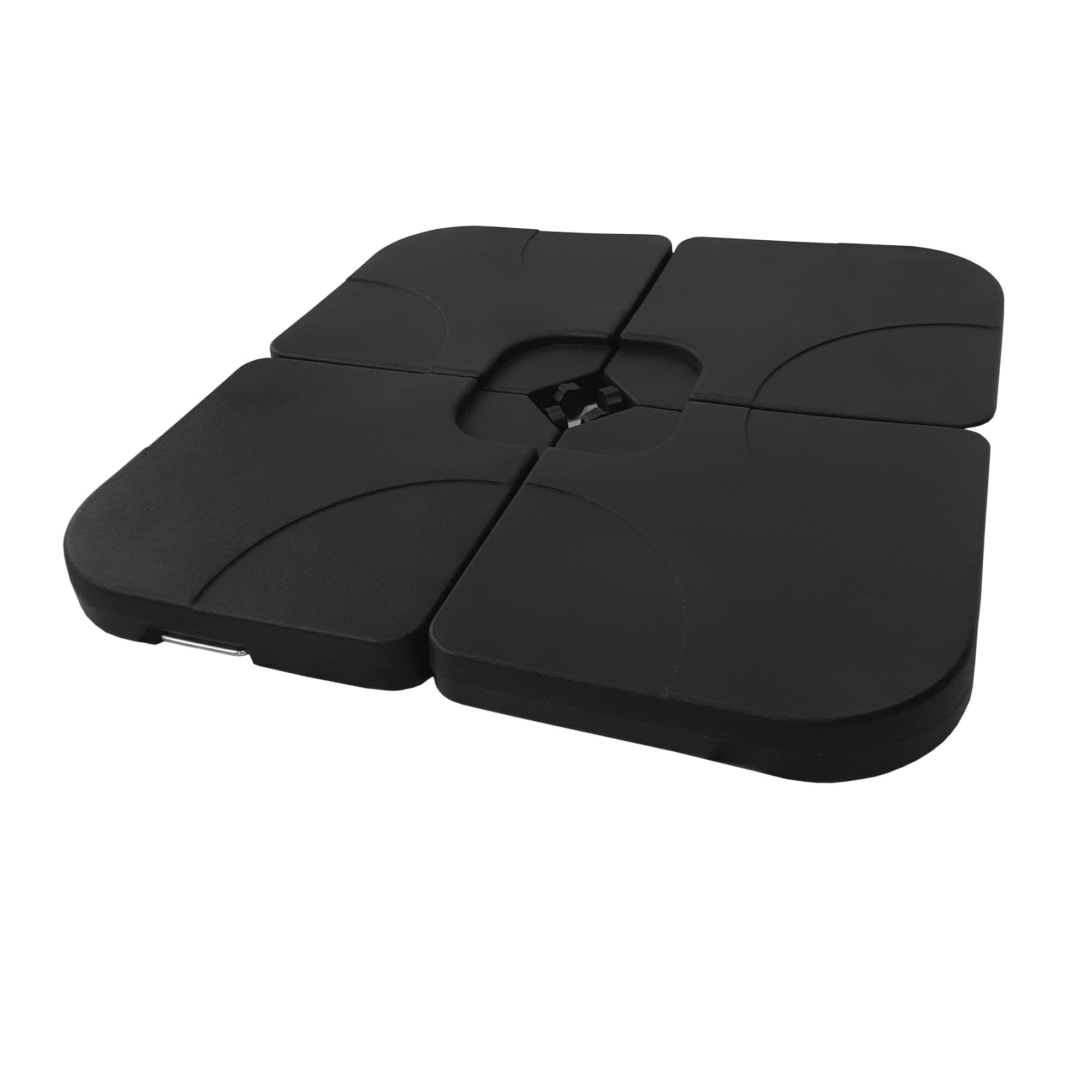 Westin Outdoor 4-Piece Universal Standard Cross Base Umbrella Weights for Cantilever Patio Umbrella, Black