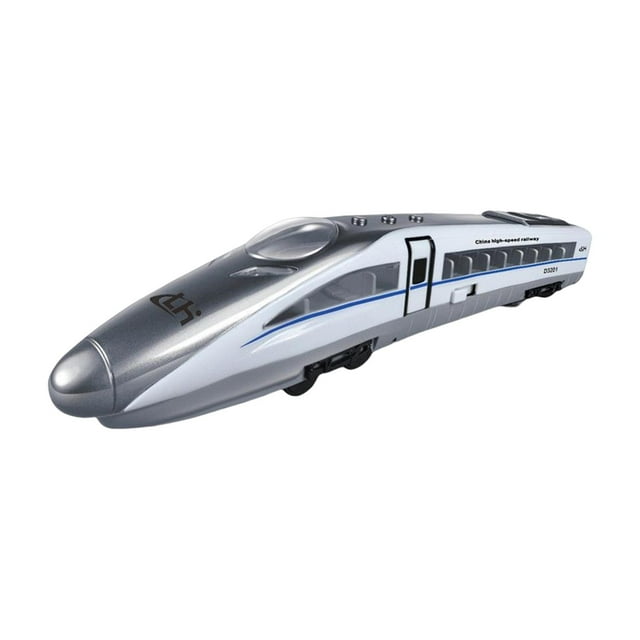 Jouet Train à Grande Vitesse Locomotive de Jeu de Rôle pour Enfants Fête Blanc