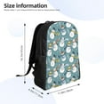 thumbnail image 4 of Gaeub Snowflake Scarf Snowman Print Unisex Backpacks, College Bookbag,Daypack with Padded 15" Laptop Sleeve,for School, Work, and Travel, 4 of 8